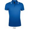 SOL'S | Pasadena Men, Pánske polo, modrá royal - biela, 3XL