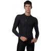 ALÉ Cycling Clothing Alé PRAGMA Color Block LS #25, Black Veľkosť: 3XL Tenký dres s dlhými rukávmi do letných dní