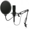 Niceboy VOICE Handle čierna / stolný kondenzátorový mikrofón / USB / Plugamp;Play / kardioda / otočný stojan (8594182424737)
