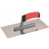 Hladítko nerezové zubové 10x10mm 280x130mm gumenná rúčka FESTA