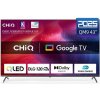 CHiQ U43QM9G – Ultra HD QLED bezrámčeková Google televízia s DLG 120 Hz, 43” (109 cm), metalická, Dolby Audio, záruka 2+2 roky 8592344205231