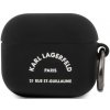 Karl Lagerfeld Rue St Guillaume Silikónové Puzdro pre Airpods 3 Black KLACA3SILRSGBK