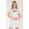 Vienetta dámska nočná košeľa s krátkym rukávom Méďa Smile šedá svetlo