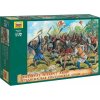 Wargames AOB figúrky 8059 Medieval Peasant Army 1:72