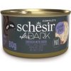 Konzerva pro kočky Schesir Cat After Dark Paté kuře/kachna, 80 g