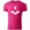 T-ričko Batman pánske tričko Farba trička: Purpurová, Farba potlače: Biela, Veľkosť: XS