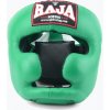 Boxerská prilba RAJA BOXING Genuine Leather green