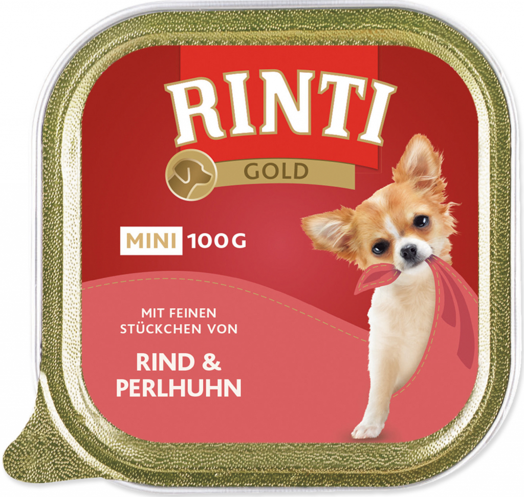 Rinti Gold Mini Adult Dog hovädzie a perlička 100 g