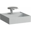 Umývadielko KARTELL by Laufen 460x460 mm, bez prepadu, bez otvoru pre batériu, šedá mat