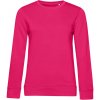 B&C Mikina B&C Inspire Crew Neck, dámská COT01W32Bx5205-magenta pin 2XL Purpurová růžová