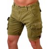 Alpha Industries pánske cargo šortky CREW short Khaki hnedá piesková