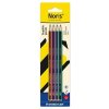 Grafitová ceruzka, sada, HB, šesťhranná, STAEDTLER Noris 120 colour edition, 4 ks