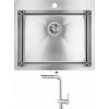 Laveo MARMARA SAM 010T nerezová oceľ + Laveo LUNA BLZ 069D chróm