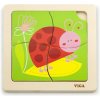 Viga drevené puzzle 4 dieliky - Beruška