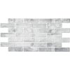 Obkladové panely 3D PVC TP10014022, cena za kus, rozmer 1025 x 495 mm, tehla svetlo sivá, GRACE