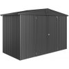 Plechový záhradný domček Biohort Europa 4A, tmavosivý metalický
