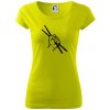 Paličky ruka - Dámske tričko Pure - XS ( Limetková )
