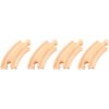 Bigjigs Rail Drevené koľaje Krátka kruhová koľaj - 10 cm - 4 ks