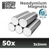 Green Stuff World Neodymové magnety 3x2mm - 50ks (N35) (Green Stuff World)
