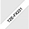 páska BROTHER TZFX221 čierne písmo, biela páska FLEXIBLE ID Tape (9mm) (TZEFX221)