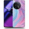 Picasee silikónový čierny obal pre OnePlus 11 5G - Pink liquid