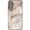 Picasee silikónový čierny obal pre Samsung Galaxy S24 FE S721B - Cream marble