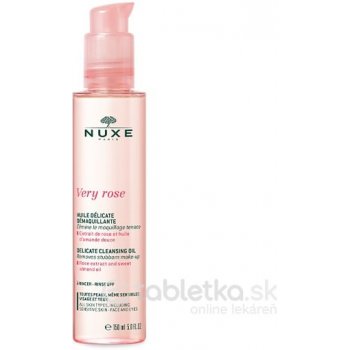 Nuxe Very Rose jemný čistiaci olej na tvár a oči 150 ml