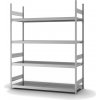 Regál so širokými policami z ocele, základné pole, 4 úrovne, police š 2000mm, 2070x635x2500 mm