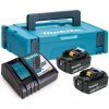 Makita Sada 2 ks BL1860B + 1 ks Nabíjačka DC18RC + 1 ks Makpac 198116-4