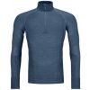 Pánske funkčné tričko Ortovox 230 COMPETITION ZIP NECK - modrá M