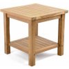 Odkladací teakový stolík DIVERO - 50 cm