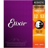Elixir NanoWeb 16052 - kovové struny pro akustickou kytaru 12/53