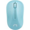 Natec optická myš TOUCAN/1600 DPI/Cestovná/Optická/1 600 DPI/Bezdrôtová USB/Biela-modrá NMY-1651