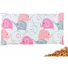 VFstyle nahrievací vankúšik s čerešňovými kôstkami 30x15 cm Elephants