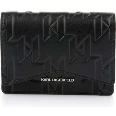 Karl Lagerfeld peňaženka K/SEVEN ELEMENT MD FLAP WLLT čierna