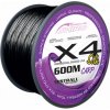 Mistrall šnúra X4 Black carp 600m 0,25mm