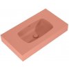 Lotosan LK8859 LOTOSTONE nástenné umývadlo v doske 80 cm 80,6 x 12 x 46 cm coral matná