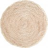 Ozdobná podložka na stôl z dekoračnej juty v béžovej farbe Priemer kruhu: 38 cm béžová