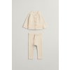 DETSKÝ SET GANT CARDIGAN AND PANT GIFT SET LIGHT BEIGE MELANGE