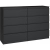 TOP E-SHOP Komoda MALWA M8 140 Čierna