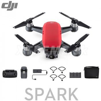 DJI Spark, Fly More Combo, Lava RED - DJIS0203C