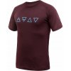 Pánske tričko kr.rukáv SENSOR MERINO BLEND ELEMENTS port red L