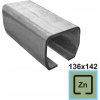 neuvedená Profil vodiaci spodný Zn, 136x142x6mm, L6m