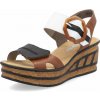 Dámske sandále RIEKER 68176-24 hnedá S5 42
