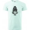 Eat sleep tennis - Klasické pánske tričko vyššej gramáže - L ( Frost )