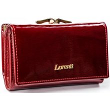 Lorenti Jedinečná dámska lakovaná kožená peňaženka 55020SH červená