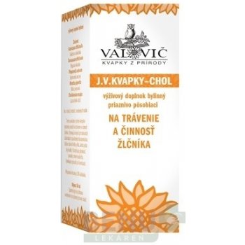 J.V. Kvapky Chol na trávenie a činnosť žlčníka 50 ml