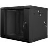 LANBERG RACK CABINET 19” DOUBLE-SECTION WALL-MOUNT 9U/600X600 (FLAT PACK) BLACK WF02-6609-10B Lanberg