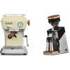 Ascaso Dream PID, Sweet Cream + Eureka Mignon Single Dose PRO, Chrome & Oak
