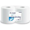 Papierové utierky, kotúčové, vnútorné dávkovanie, 2 vrstvové, LUCART Strong 675 CF, biela